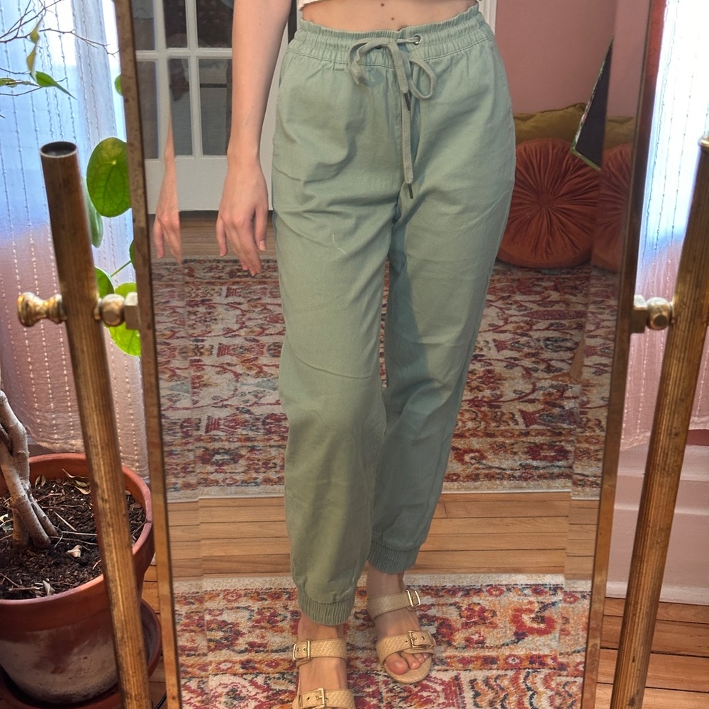 (SOLD ELSEWHERE) Olive Green Jogger Pants